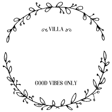 Motiv Kranz | Villa | mit Namen bedrucken (kurz)