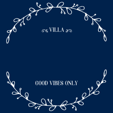 Motiv Kranz | Villa | mit Namen bedrucken (lang)