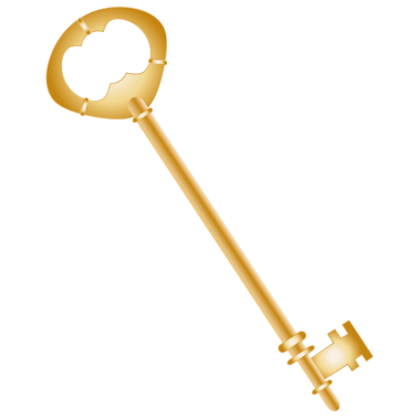 Motiv Zauberhafter goldfarbener antiker Schlüssel