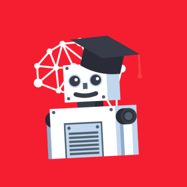 Motiv Studierender Roboter - künstliche Intelligenz