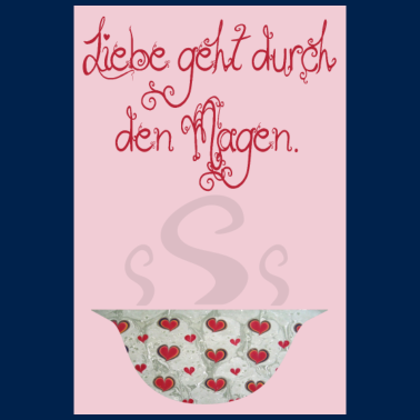 Motiv poster liebe geht durch den magen e 235