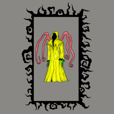 Motiv König in gelb 04 mit Rahmen