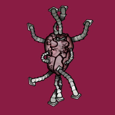 Motiv Herz-Maschine | Zukunft, Roboter & Biotechnologie