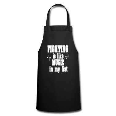 Einzug Sch&uuml;rze - Kampfsport ist Musik in meiner Faust Geschenk MMA