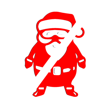 Motiv Ugly Christmas - Santa Claus - Verbot -Weihnachten