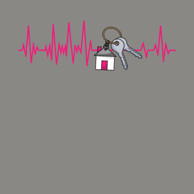 Motiv Bauherrin EKG Herzschlag Hausbau Richtfest