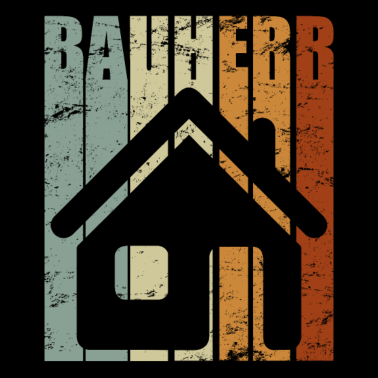 Motiv Vintage Hausbau Geschenk Bauherr Bauherrin Retro