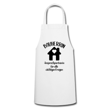 Einzug Sch&uuml;rze - Bauherrin Geschenk & Haus bauen