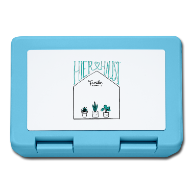 Einzug Brotdose - Haus | Familie | Name personalisiert | Einzug