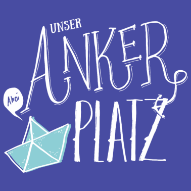 Motiv UNSER Ankerplatz | Heimathafen | weiss