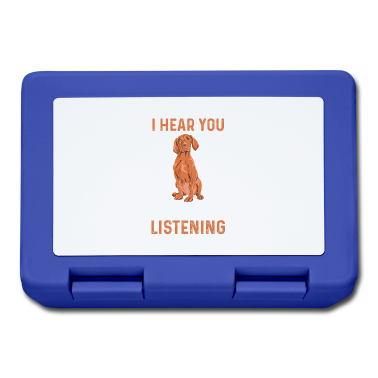 Einzug Brotdose - Hundefreund Spruch für einen Vizsla Besitzer