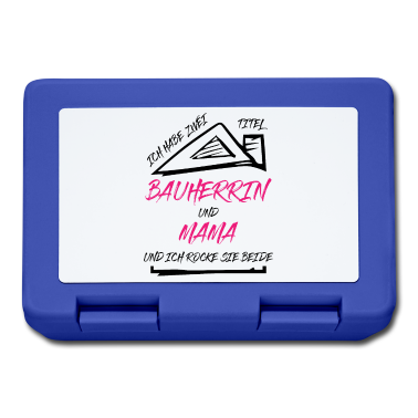 Einzug Brotdose - Bauherrin Mama Zwei Titel Lustiger Spruch