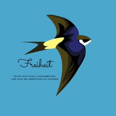 Motiv Schwalbe Freiheit Flügel ausbreiten Abenteuer