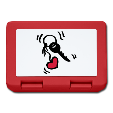 Einzug Brotdose - Schlüssel mit Herzanhänger / key with heart - Herz