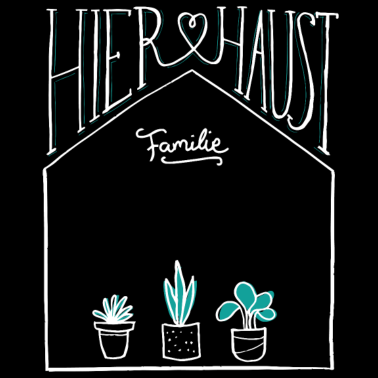 Motiv Haus | Familie | Name personalisiert | Einzug