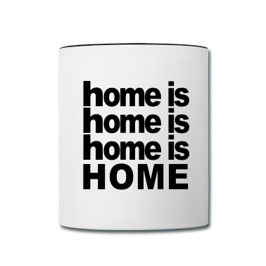 Einzug Tasse - Home is home Zuhause Geschenk Umzug Einzug Heimat