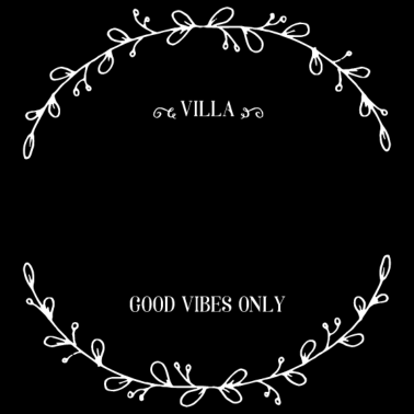 Motiv Kranz | Villa | mit Namen bedrucken (lang)