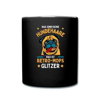 Einzug Tasse - Retro-Mops Hundebesitzer