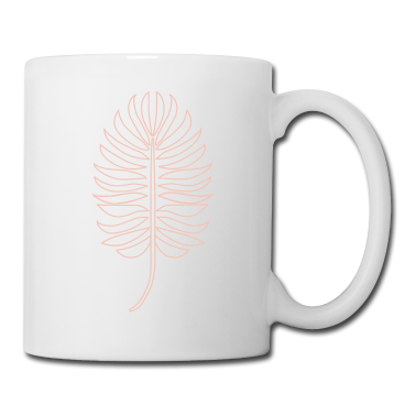 Einzug Tasse - Greenery Blatt Monstera Pflanze Dschungel