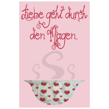 Motiv poster liebe geht durch den magen e 235