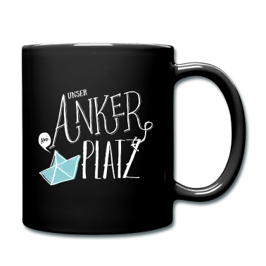 Einzug Tasse - UNSER Ankerplatz | Heimathafen | weiss