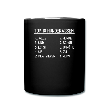 Einzug Tasse - Mops - Motiv für Mops-Besitzer