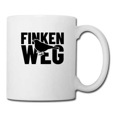 Einzug Tasse - Finkenweg Straßennamen Shirt für Anwohner Geschenk