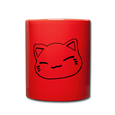 Einzug Tasse - Nemuri Neko, Schlafende Katze, schwarz