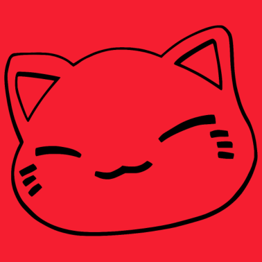 Motiv Nemuri Neko, Schlafende Katze, schwarz