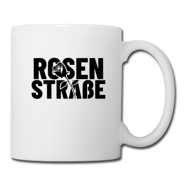 Einzug Tasse - Rosenstraße Straßenname Geschenk Straßennamen
