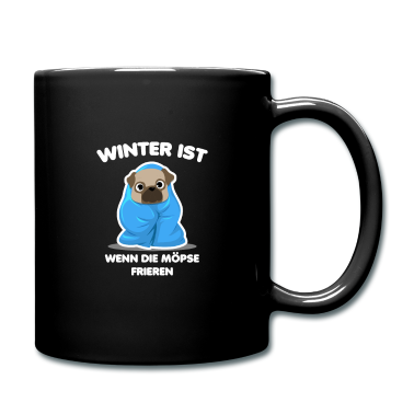 Einzug Tasse - Winter ist wenn die Möpse frieren