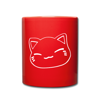 Einzug Tasse - Nemuri Neko, Schlafende Katze, weiß