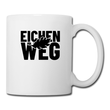 Einzug Tasse - Eichenweg Straßenname Geschenk Straßennamen