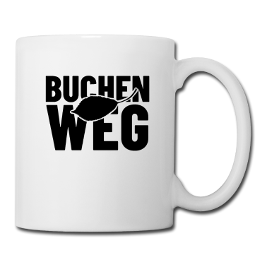 Einzug Tasse - Buchenweg Straßenname Geschenk Straßennamen