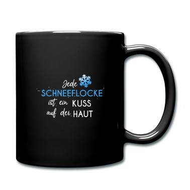 Einzug Tasse - Jede Schneeflocke ist ein Kuss auf der Haut