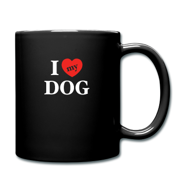 Einzug Tasse - I Love Dog white Shirt Hundebesitzer Dogs