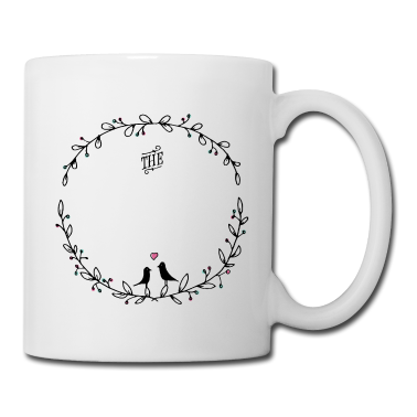 Einzug Tasse - Kranz 08 Vögel