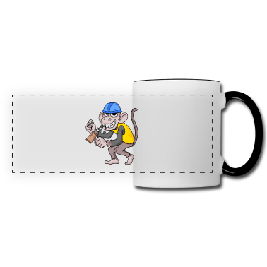 Einzug Tasse - Bauherr Hausbauer Hausbau Affe Geschenk