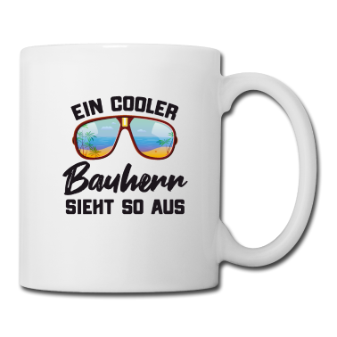 Einzug Tasse - Cooler Bauherr Geschichtsmaske Mundnasemaske