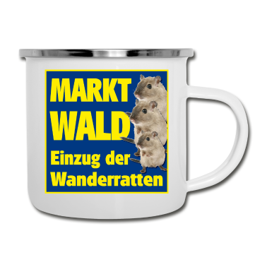 Einzug Emaille Tasse - Einzug Wanderrate in 86865 Markt Wald, Rattenplage