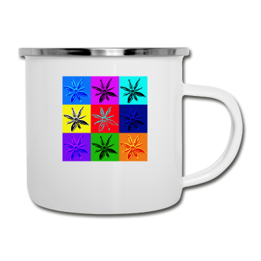 Einzug Emaille Tasse - Pop star