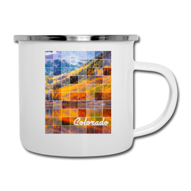 Einzug Emaille Tasse - Fall in the Colorado