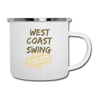 Einzug Emaille Tasse - West Coast Swing All Star Jack and Jill WCS