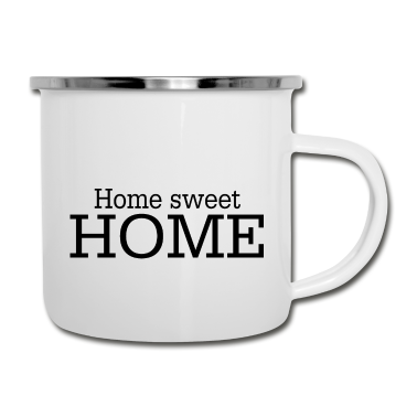 Einzug Emaille Tasse - Home Sweet Home