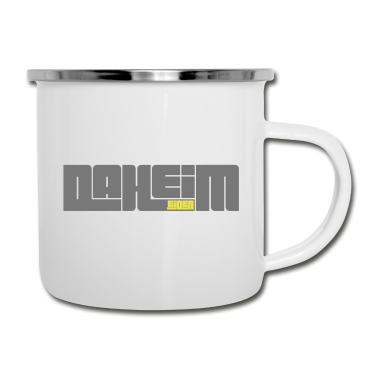 Einzug Emaille Tasse - Daheim in Heidenheim = Daheidenheim
