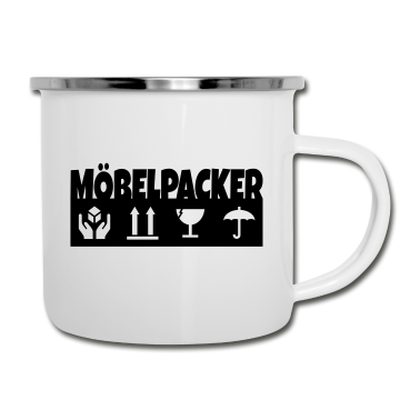 Einzug Emaille Tasse - Möbelpacker