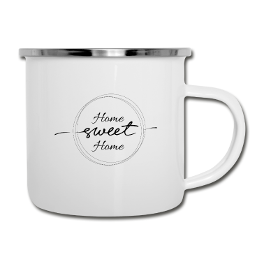 Einzug Emaille Tasse - Home Sweet Home Zuhause Haushalt