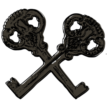 Motiv Antik Vintage Retro Wappen Schlüssel Design