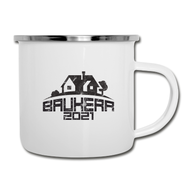 Einzug Emaille Tasse - Bauherr 2021