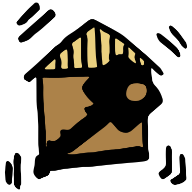 Motiv Hausbau Schlüssel / building a house - key - bau